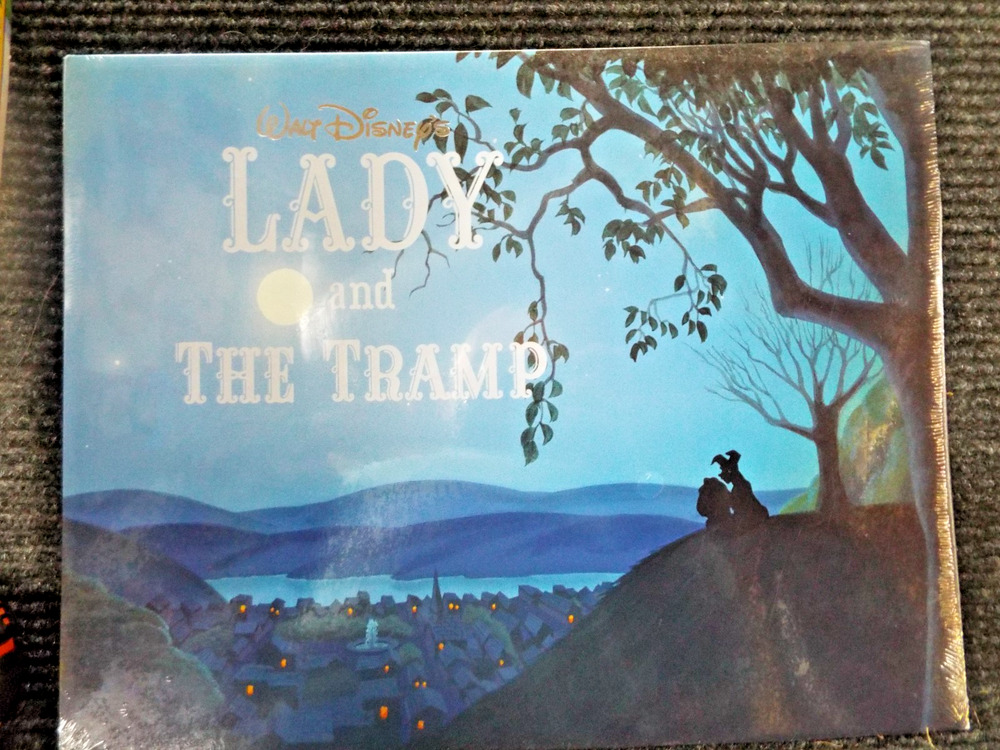 Set Of 4 New Sealed Disney's Lady And The Tramp Lithographs in Folder